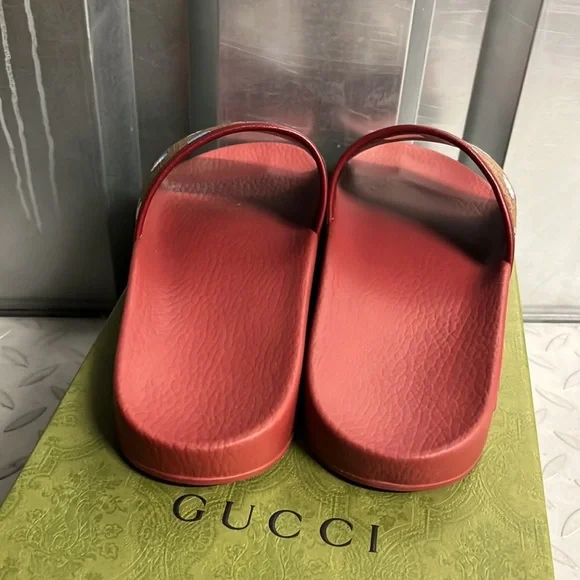 SALE!! Gucci x Doraemon limited edition GG supreme logo slides NWB FINAL DROP